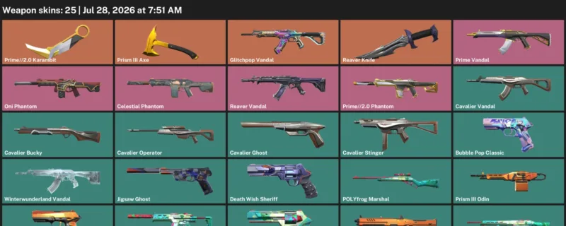 Valorant Accounts listing: LVL 143 · Prime//2.0 Karambit & Reaver Knife · 25 Skins - Bronze 2, 25 skins