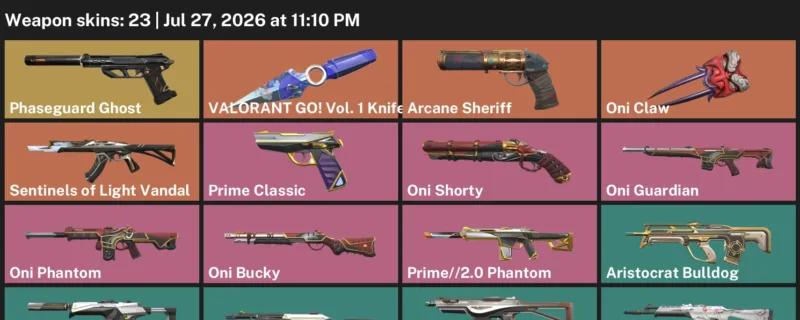 Valorant Accounts listing: LVL 23 · VALORANT GO! Vol. 1 Knife · 23 Skins - Platinum 1, 23 skins