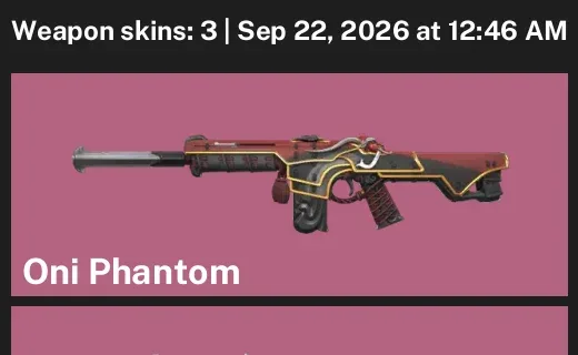 Valorant account inventory for LVL 34 · Ion Vandal & Oni Phantom & 3 Skins Ion Vandal