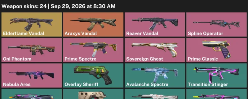 Valorant account inventory for LVL 107 · Araxys Vandal & Atlas & 24 Skins Araxys Vandal