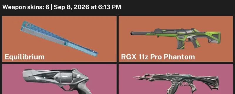 Valorant account inventory for LVL 48 · RGX 11z Pro Phantom & Ion Sheriff