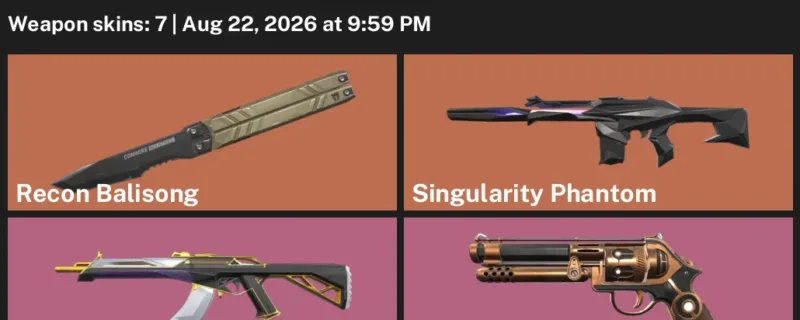 Valorant account inventory for LVL 54 · Reaver Operator & Prime Vandal