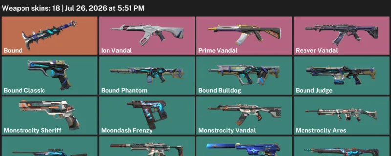 Valorant Accounts listing: LVL 118 · Bound & Bound Bulldog · 18 Skins - Bronze 2, 18 skins