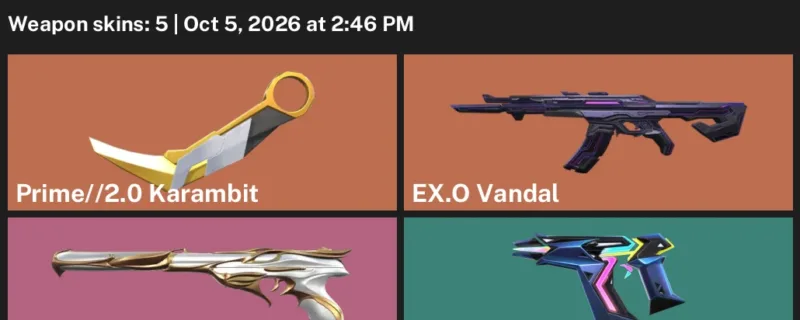 Valorant account inventory for LVL 72 · 2.0 Karambit & EX.O Vandal