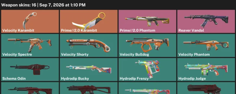 Valorant account inventory for LVL 37 · 2.0 Karambit & Velocity Karambit