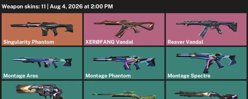 Valorant account inventory for LVL 31 · Reaver Vandal & Montage Phantom