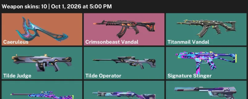 Valorant account inventory for LVL 37 · Titanmail Vandal & Crimsonbeast Vandal