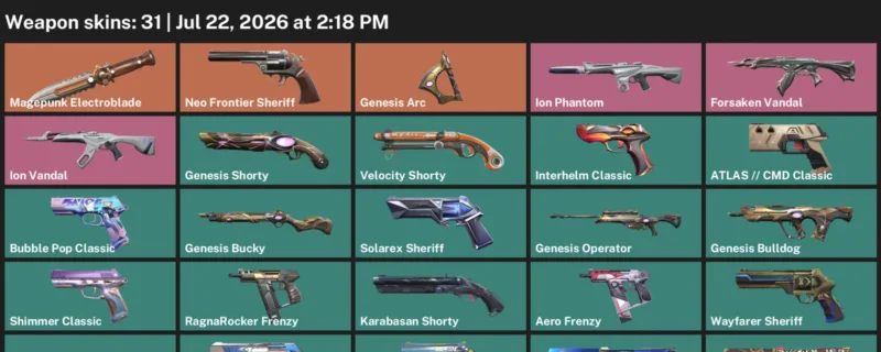 Valorant Accounts listing: LVL 215 · Aero Frenzy & Aero Guardian · 31 Skins - Platinum 2, 31 skins