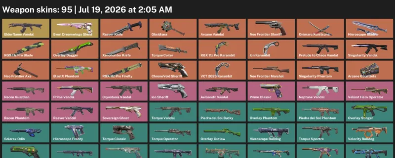 Valorant Accounts listing: LVL 143 · Ion Karambit & Overlay Dagger · 95 Skins - Gold 3, 95 skins