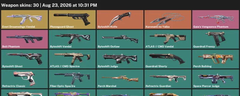 Valorant account inventory for LVL 49 · Byteshift Knife & Kuronami no Yaiba & 30 Skins Byteshift Knife