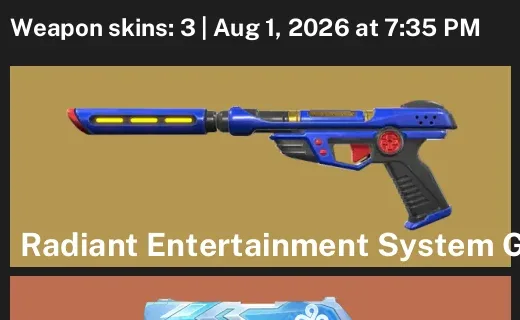 Valorant account inventory for LVL 29 · VCT x C9 Classic & 3 Skins Primordium Vandal