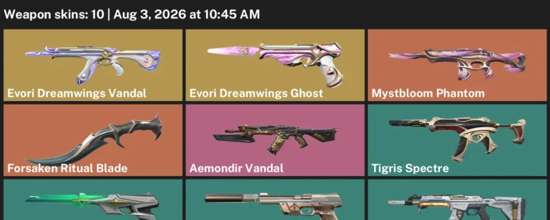Valorant account inventory for LVL 51 · Forsaken Ritual Blade & Aemondir Vandal