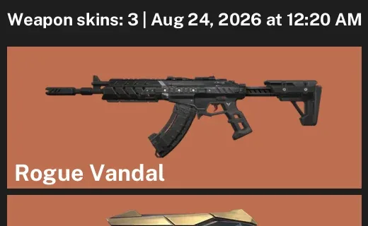 Valorant account inventory for LVL 38 · 3 Skins Araxys Sheriff & Araxys Sheriff & Equilibrium