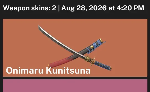 Valorant account inventory for LVL 12 · Onimaru Kunitsuna & Reaver Phantom & 2 Skins Onimaru Kunitsuna