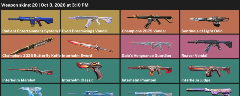 Valorant account inventory for LVL 39 · Champions 2025 Vandal & 20 Skins Champions 2025 Butterfly Knife