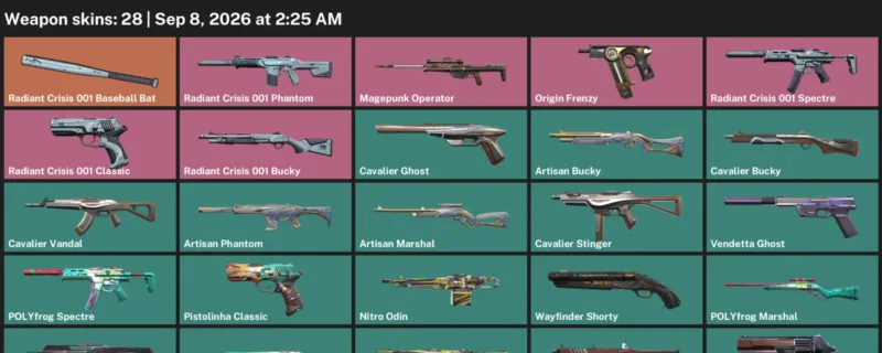 Valorant account inventory for LVL 74 · Magepunk Operator & Artisan Phantom
