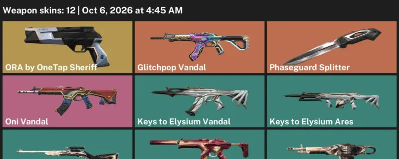 Valorant account inventory for LVL 20 · Glitchpop Vandal & Insidious Odin